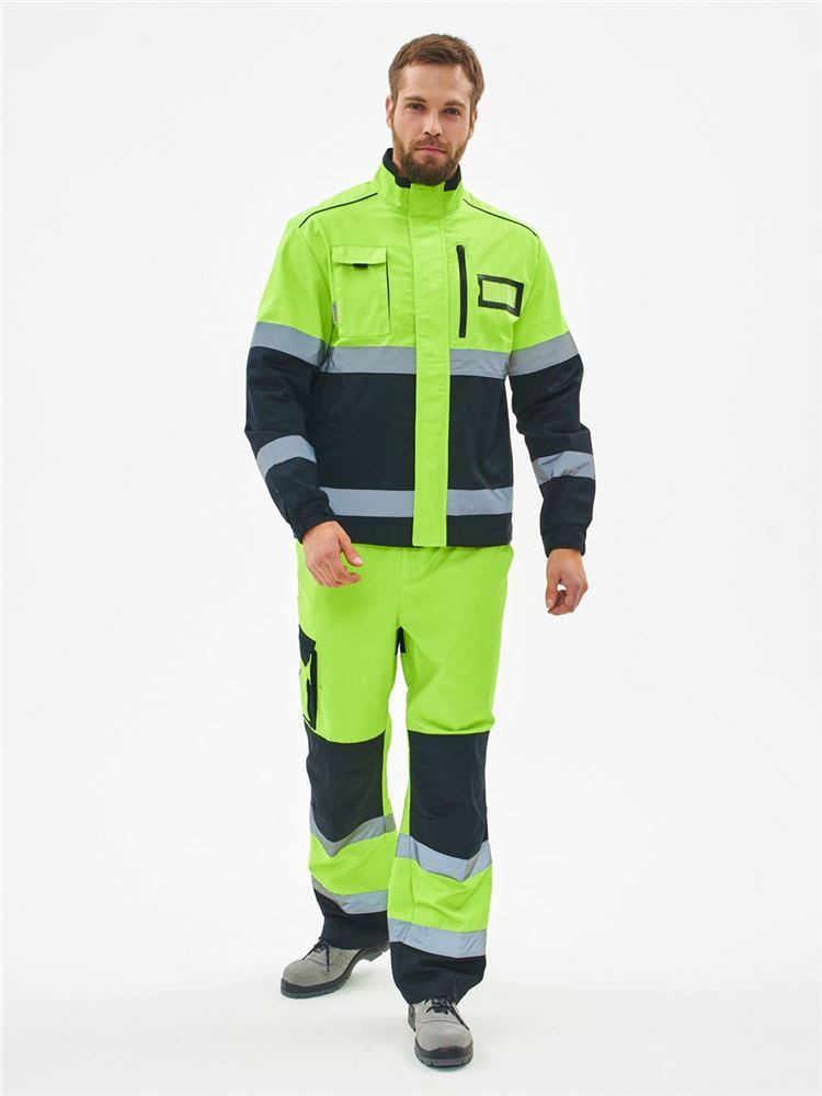 Костюм сигнальный ProfLine Specialist-1 (тк.Смесовая,240) брюки, желтый/черный купить в Красноярске по низкой цене Костюм сигнальный ProfLine Specialist-1 (тк.Смесовая,240) брюки, желтый/черный купить в Красноярске по низкой цене