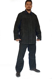 Костюм сварщика зимний комбинированный тк. Термотекс и спилок 2,6/1 с о/п купить в Красноярске по низкой цене