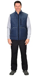 Жилет мужской утепленный удлиненный СИРИУС-ЕВРОПА синий купить в Красноярске по низкой цене Жилет мужской утепленный удлиненный СИРИУС-ЕВРОПА синий купить в Красноярске по низкой цене