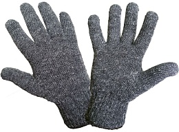 Перчатки полушерстяные двойные, серые МОРОЗКО купить в Красноярске по низкой цене Перчатки полушерстяные двойные, серые МОРОЗКО купить в Красноярске по низкой цене