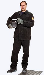 Костюм мужской сварщика цельноспилковый (куртка+брюки) купить в Красноярске по низкой цене Костюм мужской сварщика цельноспилковый (куртка+брюки) купить в Красноярске по низкой цене