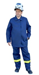 Костюм мужской летний ГЕФЕСТ-СТ сварщика 3 класс защиты т.синий (куртка+брюки) купить в Красноярске по низкой цене Костюм мужской летний ГЕФЕСТ-СТ сварщика 3 класс защиты т.синий (куртка+брюки) купить в Красноярске по низкой цене