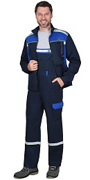 Костюм мужской летний СИРИУС-ПРАКТИК-ЛЮКС-РОСС т.синий/василек (куртка+полукомбинезон) купить в Красноярске по низкой цене Костюм мужской летний СИРИУС-ПРАКТИК-ЛЮКС-РОСС т.синий/василек (куртка+полукомбинезон) купить в Красноярске по низкой цене